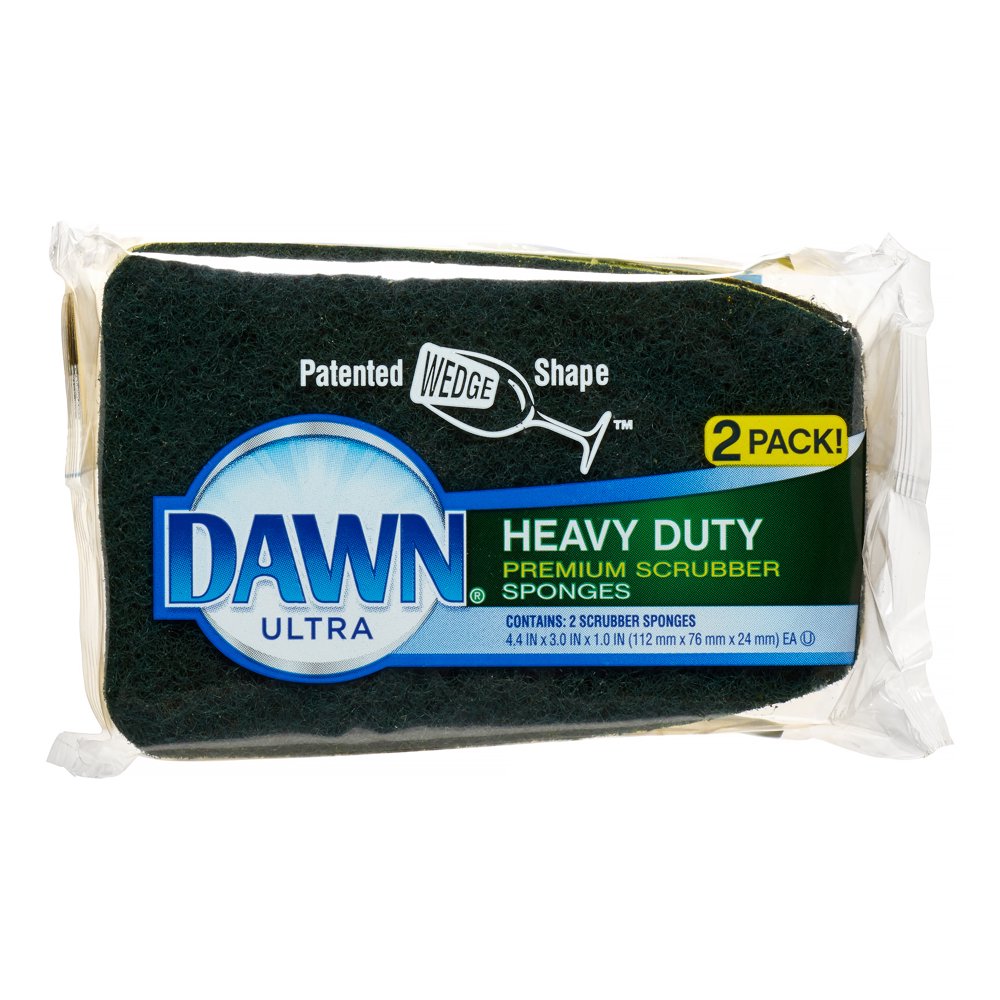 Dawn Heavy Duty Scrubber Sponge, 2 Ct