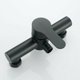 thumbnail image 1 of Grifo de ducha para baño, grifo de ducha de acero inoxidable negro para bañera, cabezal de ducha montado en la pared, 1 of 5
