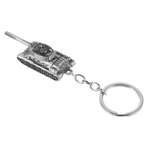 ETHZZLE Cool Keychains 1Pcs Tank Decoration Delicate Hollow Metal Key Chain 7.9x0.8x2.6in