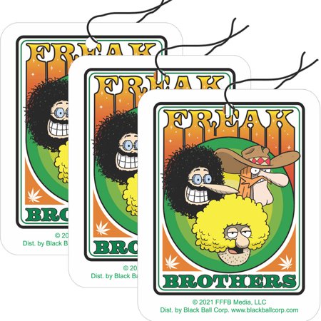 The Freak Brothers - Group Road Rage Air Freshener - Vanilla Scent - 3 Pack