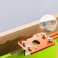 thumbnail image 3 of Adjustable Woodworking Slotting Positioner Wood Router Slotting Locator Tool Wood Trimmer Router Base Fastening Bracket, 3 of 6