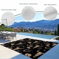 thumbnail image 3 of Black Cow Skull Outdoor Rug for Patio/Deck/Porch, Non-Slip Large Area Rug 3 x 5 Ft, Southwestern Vintage Cowboy Boots Indoor Outdoor Rugs Washable Area Rugs, Reversible Camping Rug Carpet Runner, 3 of 8