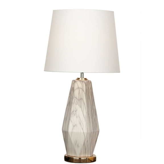 Urban Designs Claudia Glazed Ceramic Diamond Shape Table Lamp