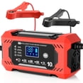 thumbnail image 1 of Cargador de Batería para Auto, Batería Inteligente de 12V 10A, Cargador de Goteo, Mantenedor de Batería Automotriz de 12V, Desulfatador con Compensación de Temperatura para Auto, Camión, Motocicleta,, 1 of 8