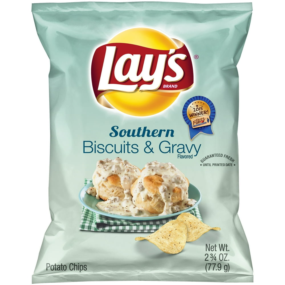 Lay's Southern Biscuits and Gravy Potato Chips 2.75 oz. Bag Walmart