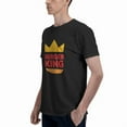 thumbnail image 5 of Burger King Logo Men'S Basic Short Sleeve T-Shirt Vogue Black Small, 5 of 8