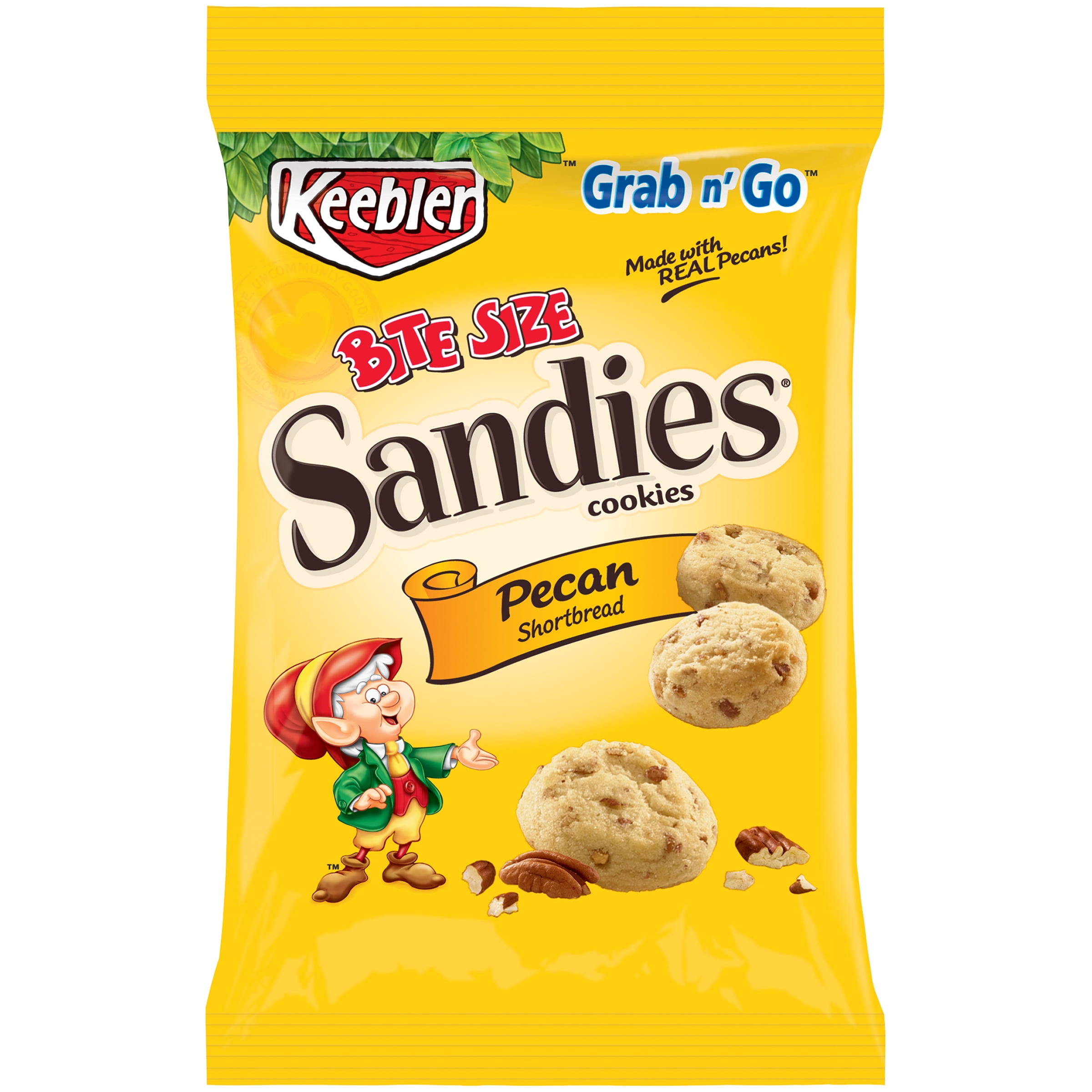 Keebler Sandies Bite Size Pecan Shortbread Cookies 3 oz. Bag by Kellogg Sales Co.,