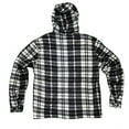 thumbnail image 3 of 1826 Men's Sherpa-Lined Flannel Hoodie Jacket - Warm Zip-Up Layer for Cold Weather - Classic Fleece Plaid Pattern - Perfect for Hiking, Camping, & Everyday Winter Wear, 3 of 4