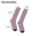 thumbnail image 5 of Daiia Sports Socks Daisies Flowers Printed Novelty Crew Socks for Men Women Knee High Socks Cotton Socks Soft & Breathable Support Unisex Socks, 5 of 9
