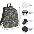 thumbnail image 2 of Yiaed Colorful Carp Streamer Print Lightweight Backpack Travel Backpacks Hiking Daypack for Women Men, 2 of 5