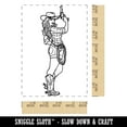 thumbnail image 2 of Pin-Up Cowgirl in Cowboy Boots Rectangle Rubber Stamp Stamping Scrapbooking Crafting - Small 1.7in, 2 of 7