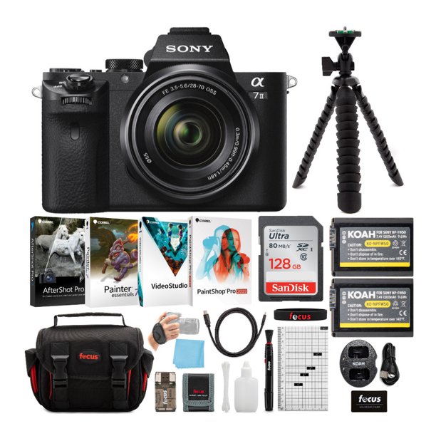 Sony Alpha a7II Mirrorless Digital Camera with 2870mm Lens and Software Bundle