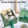 thumbnail image 4 of 20Pcs Olive Green Gift Boxes with Lids Ribbons 8 x 8 x 4 Inch Bridesmaid Proposal Box with 100pcs Glue Points for Wedding Packaging Present Birthday Christmas Craft Snack Holiday Party Favors, 4 of 7