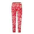 thumbnail image 6 of Tosmy Women's Leggings Valentine's Day Women Print Elastic All Match Slim Casual Long Boot Pants Leggings Soft, 6 of 6