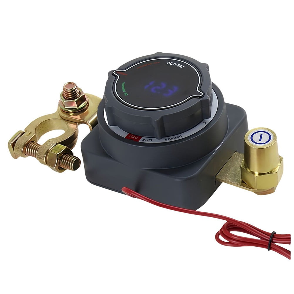 AFQH Battery Disconnect Switch With Voltmeter Yacht RV Battery Disconnect Switch