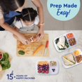 thumbnail image 4 of EasyLunchboxesÂ® - Bento Lunch Boxes - Reusable 3-Compartment Food Containers for School, Work, and Travel, Set of 4 (Brights), 4 of 4