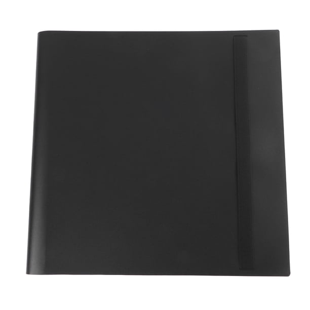 Carpeta de tarjetas de 12 juegos de bolsillo con capacidad para 480 tarjetas a prueba de arañazos, impermeable, a prueba de polvo, soporte de exhibición para álbum comercial, color negro