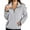 Gray, variant on UAMVSH Fleece Sweatshirts for Women Quarter Zip Long Sleeve Pullover Shirts Soft Winter Sherpa Stand Collar Thermal Tops with Pocket