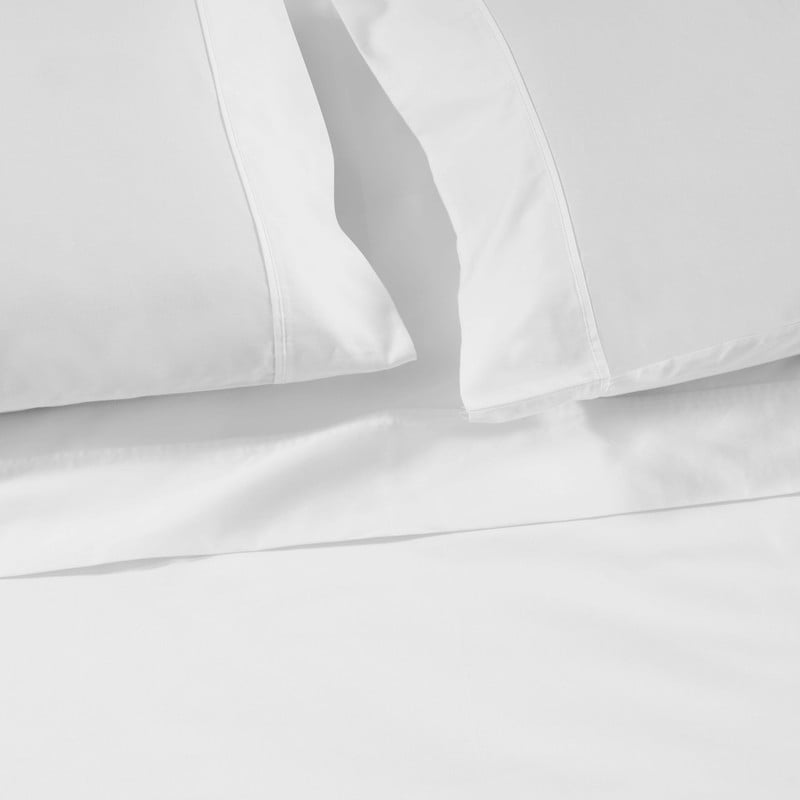 Superior Apus 100% Cotton 15" Deep Pocket Sheet Set, King, White