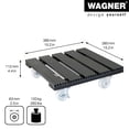 thumbnail image 3 of Wagner design yourself 15.4" Gray Wood Plastic Composite Square Plant Caddy, 3 of 6