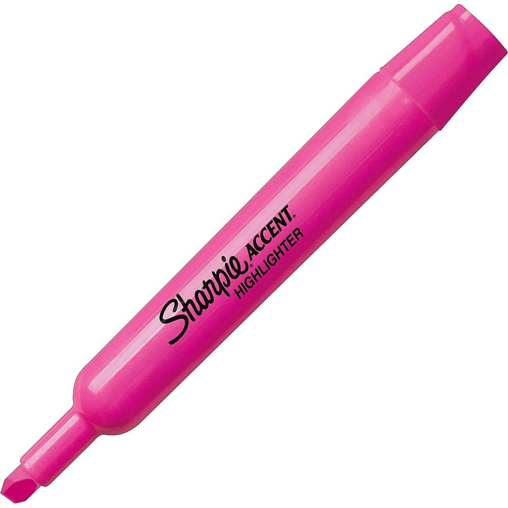 Sharpie Accent TankStyle Highlighters Chisel Tip Fluorescent Pink 25009