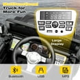 thumbnail image 4 of 24V Kids Ride on Truck Car, Battery Powered Ride on Car with Remote Control, Electric Vehicle Car for Boys Girls Aged 3-6, Ride on Toy w/Bluetooth, Lights, 4 Wheelers, Gift for Kids Tollder, Black, 4 of 10
