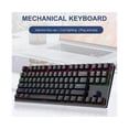 thumbnail image 3 of K550 Wired Keyboard Sensitive Non-delayed Ergonomic 87 Keys USB Gaming Mechanical Keyboard for Office - E, 3 of 5