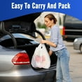 thumbnail image 6 of Cozymood 300 Count White Thank You Bags with Handles, 11.5 x 6.5 x 21 in Plastic T-Shirt Grocery Bags, 6 of 7