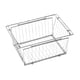 thumbnail image 3 of Cesta de almacenamiento plegable de acero inoxidable, organizador resistente al desgaste, ahorra espacio. plata, 3 of 9