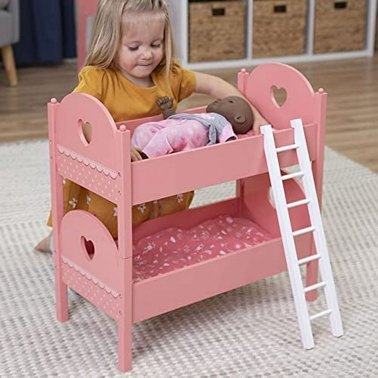 Emery s World Pretend Play Double Doll Bed Walmart