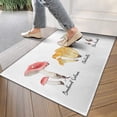 thumbnail image 4 of Mushroom Crystal Velvet Nonslip Floor Mat, Entryway Doormat Durable Low-Profile Mat Home Decor, Throw Rugs Washable Kitchen Bathroom Laundry Bedroom Living Room Door Mats 30x17in, 4 of 7
