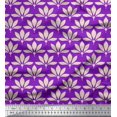 thumbnail image 1 of Soimoi Purple Viscose Chiffon Fabric Artistic Floral Decor Fabric Printed Yard 42 Inch Wide, 1 of 3