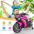 thumbnail image 5 of 12V Kids Ride On Motorcycle,2-Wheel Electric Motorcycle for Boys & Girls with LED Light-Emitting Tyres, MP3,USB,Safe Design - Gift for Kids Ages 3-6 Years,The best birthday gifts and Christmas gift, 5 of 11