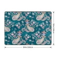 thumbnail image 2 of Area Rugs For Living Room Decor - Floral Paisley Pattern Green Soft Anti Slip Throw Washable Rugs 5x7 For Bedroom, Indoor Carpet For Bedroom Living Room 80x58In, 2 of 7