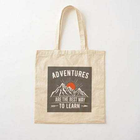 Adventure Are The Best Way To Learn - Comfort Tee - Sweatshirt Cotton Tote Bag Canvas Tote Bag  Family Gift For Mother  Her