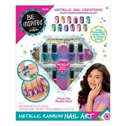 2 Pack Cra-Z-Art Be Inspired Metallic Rainbow Nail Polish, Metallic Nail Art Activity Set
