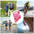 thumbnail image 3 of Unique Bargains 1 Pc Neck Gaiter Ice Silk Camouflage Scarf Mask Bandana Rose Red, 3 of 5