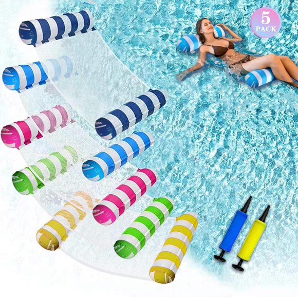 Flotadores para piscina de agua JUXIAO Upgrated XL 4 en 1, paquete de 5