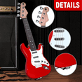 thumbnail image 3 of Guitare Jouet 17 Pouces pour Enfants, Guitare Électrique à 4 Cordes Instruments de Musique pour Enfants, Instrument Électronique Portable Jouet, C, 1 * Guitare Jouet 1 * Sangle Arrière, Bleu, 3 of 8