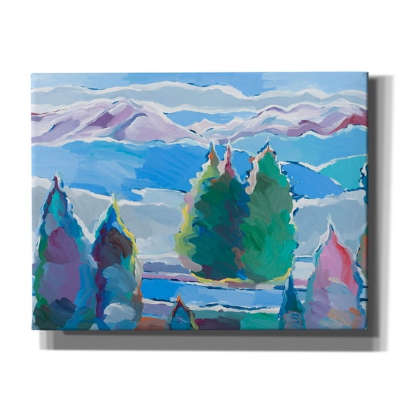 Epic Graffiti 'Thoughts of Blue' by Hooshang Khorasani, Canvas Wall Art, 34"x26"