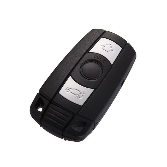Unique Bargains - Carcasa para llave de mando a distancia de 3 botones, carcasa de entrada sin llave, repuesto negro para BMW 325i 2006-2011
