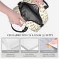 thumbnail image 3 of Naloa Vegan Fruit Carrot Print Lunch Bag for Women & Men Insulated Lunch Box or Cooler Lunch Tote Bags for Work, Travel, Outdoor, 3 of 5