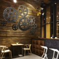 thumbnail image 4 of Ounissouiy Vintage Retro Gear Wall Art Colgante Industrial Antiguo Hotel Home Bar Decoración Elegante - 14 cm - Oro Decoración del hogar, 4 of 6
