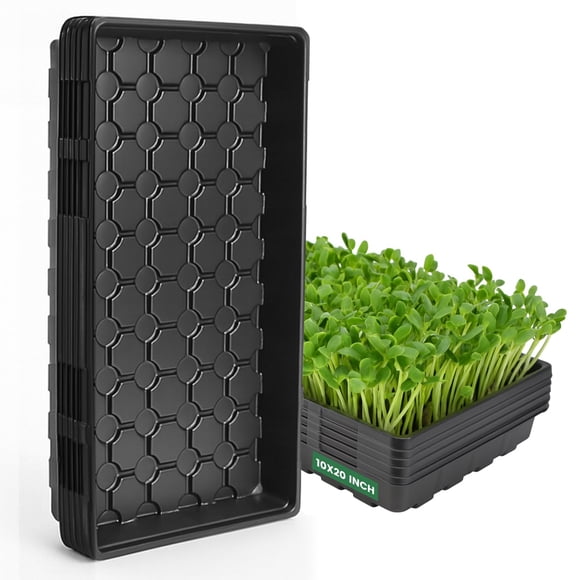 Bandejas Seed Starter MIXC 1020, paquete de 10 unidades, extra gruesas y resistentes