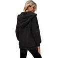 thumbnail image 4 of 2023 Womens Oversized Sherpa Pullover Hoodie with Pockets Fuzzy Fleece Sweatshirt Tie Dye Fluffy Coat, 4 of 9