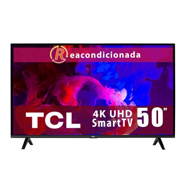 TV TCL 50 pulgadas 4K UHD Smart TV LED 50A435 Reacondicionada