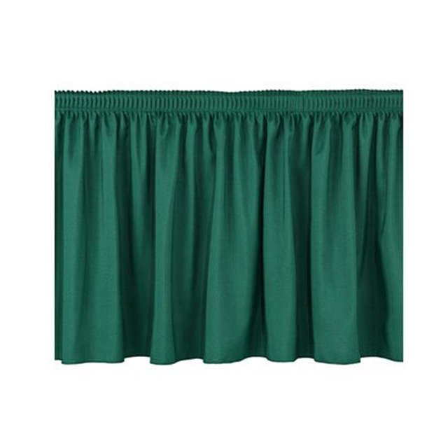 National Public Seating SS16-96-06 16 x 96 Po. Jupe Plissée de Scène - Vert