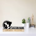 thumbnail image 2 of Handmadetneonsign Animal Rescue Metal Nameplate, Animal Rescue Desk Nameplate, Desk Name Plate Decor, 2 of 5