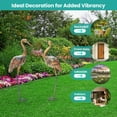 thumbnail image 6 of Spaco Crane Garden Statues Standing Metal Crane Sculptures Bird Set of 2, Crane Sculptures Bird, Full Crane Statue Set for Outdoor as Garden, Patio, Brown, 6 of 6