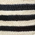 thumbnail image 7 of LR Home Woven Round Jute 17" Storage Basket with Handles, Black/White Multi Stripe, 7 of 7